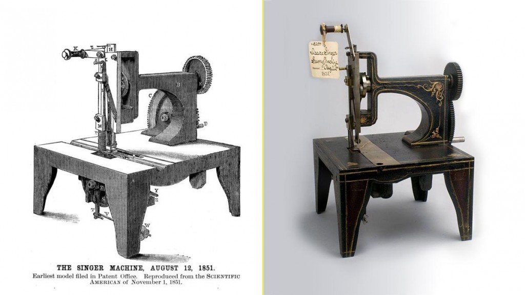 Máquina de coser SINGER, año 1910