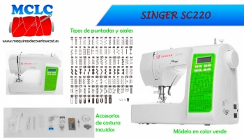 Presentación máquina de coser Singer SC220