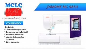 Unboxing y explicación de la máquina de coser JANOME MC9850